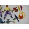 Lot Figurine Vintage retro MOTU master of the universe musclor mattel  Heman maitre de l'univers tigre accessoires épees