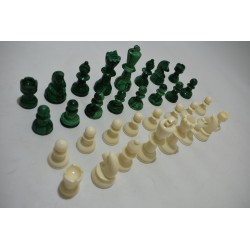 Jeu D'echecs Pieces En malachite pierre verte et blanc jeux echec staunton