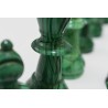 Jeu D'echecs Pieces En malachite pierre verte et blanc jeux echec staunton