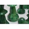 Jeu D'echecs Pieces En malachite pierre verte et blanc jeux echec staunton