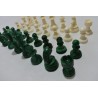 Jeu D'echecs Pieces En malachite pierre verte et blanc jeux echec staunton