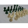 Jeu D'echecs Pieces En malachite pierre verte et blanc jeux echec staunton