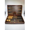 Grand Coffret jeux ancien Tric Trac Jacquet Backgammon Echecs Dames Echec dame plateau échiquier