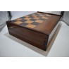 Grand Coffret jeux ancien Tric Trac Jacquet Backgammon Echecs Dames Echec dame plateau échiquier