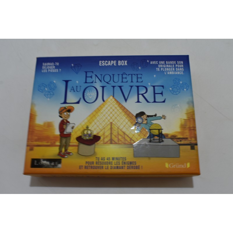 Enquete au Louvre Escape Box jeu de société jeux Grund diamant volé couronne Napoléon