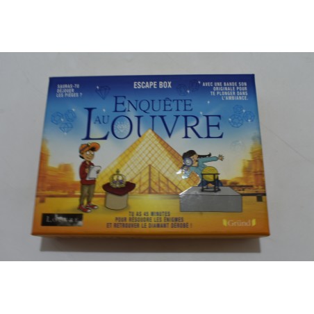 Enquete au Louvre Escape Box jeu de société jeux Grund diamant volé couronne Napoléon