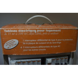 Merlin Gerin Neuf Tableau Electrique pour Logement déjà câblé 3 interrupteurs différentiel disjoncteur électricité