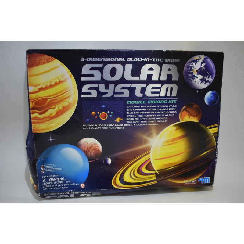 Solar System 3d glow in dark Mobile Making kit 4M jeu construction jeux maquette