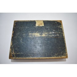 Coffret Napoléon mises jetons ancien ciselé teinté jeux nouveaux reunis boite bois plaques cartes dés poker d'as dé jeu