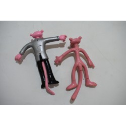 Lot de 2 figurines vintage la panthere rose pink panther quick jouet