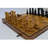 Jeu d'echecs ancien epoque sovietique URSS russie pays de l'est jeux échec coffret bois plateau échiquier
