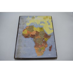 Puzzle D'art Edition Michele Wilson bois découpé main Afrique continent pays globe map cartes