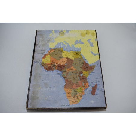Puzzle D'art Edition Michele Wilson bois découpé main Afrique continent pays globe map cartes