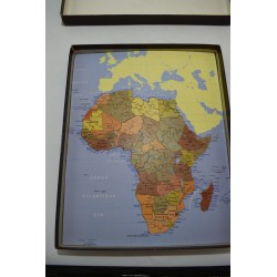 Puzzle D'art Edition Michele Wilson bois découpé main Afrique continent pays globe map cartes