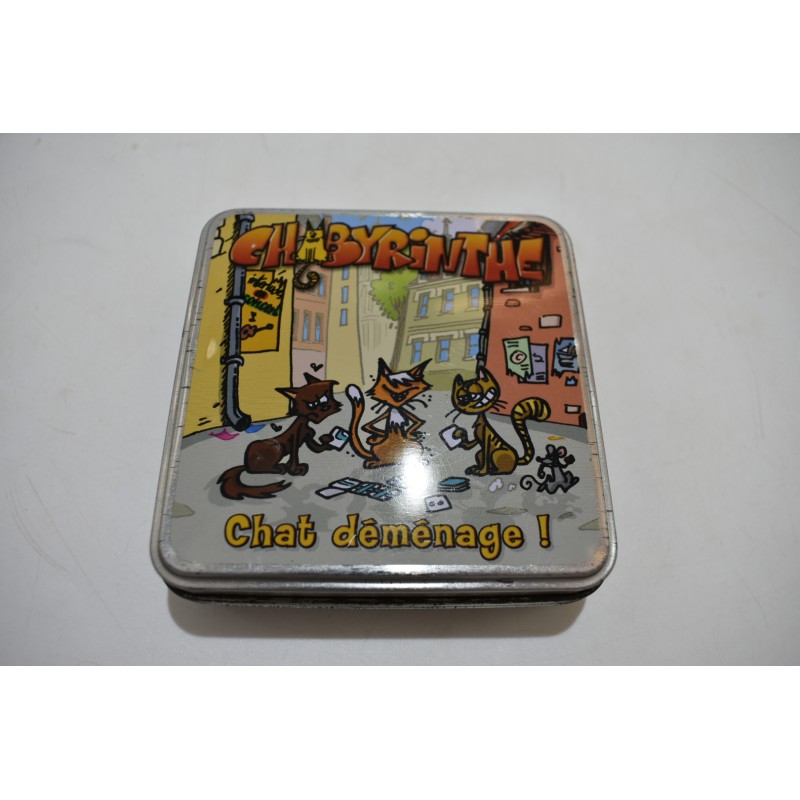 Chabyrinthe Edition Interlude jeu de société chat déménage ! jeux de poche cartes a jouer