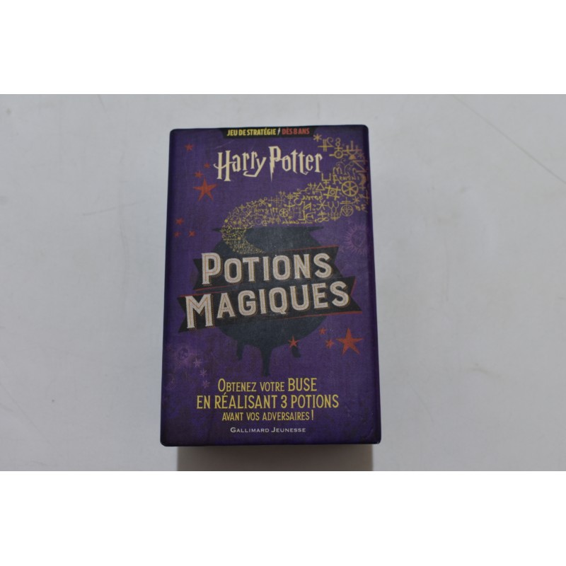 Harry Potter Potions Magiques Edition Gallimard Jeunesse jeu de société jeux stratégie wizarding world