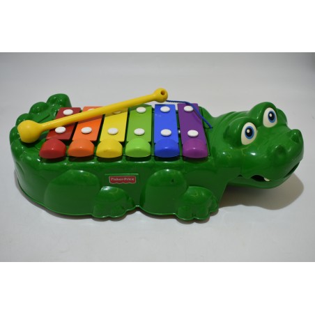 Crocodile Fisher Price jouet musical xylophone musique éveil jeu
