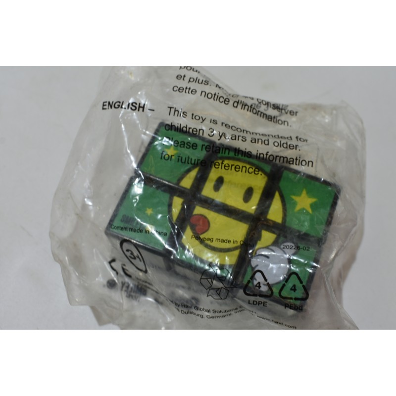 Rubik's smiley world jouet neuf mcdo Mcdonald's happy meal vintage jeu figurine jouet collector dessin bd
