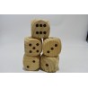Lot de 5 gros Dés en bois jeu jouet jeux de société dé décoration
