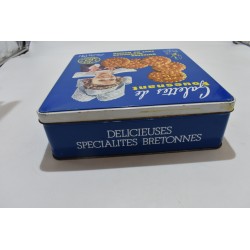 Galettes de Fouesnant Boite en métal tole vintage Epi d'or Tanguy Le seac'h rangement biscuit