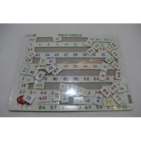 Multi puzzle Edition larsen Neuf puzzles pour apprendre les multiplications jeu