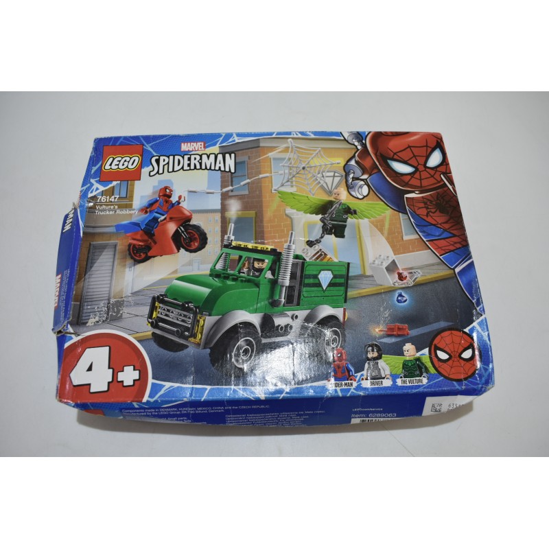 Lego Neuf Spider man marvel 76147 l'attaque du vautour camion jeu construction figurine
