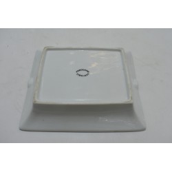 Futuroscope Cendrier double en porcelaine véritable maison vide poche