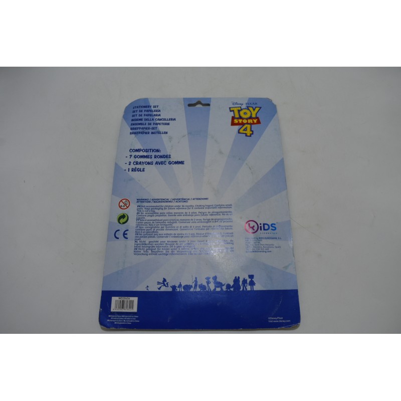 Toy Story 4 disney pixar Ensemble de papeterie 10 pièces set gommes crayons règles école