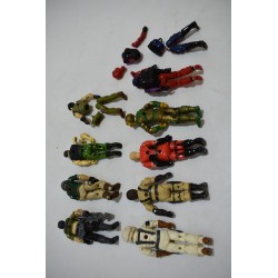 Lot de G I JOE figurines Hasbro 1988 vintage retro gaming armes personnages stalker cobra kaido lanard