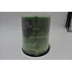 100 discs neuf DVD R 4.7 gb 240 min dvd recordable intenso hi quality 1X 16X film photos audio vidéo