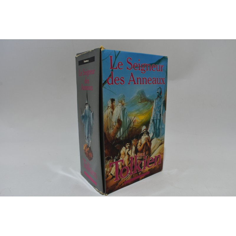 Coffret 3 livres années 1991 Le Seigneur des Anneaux Tolkien vintage pocket fantasy l'anneau trilogie