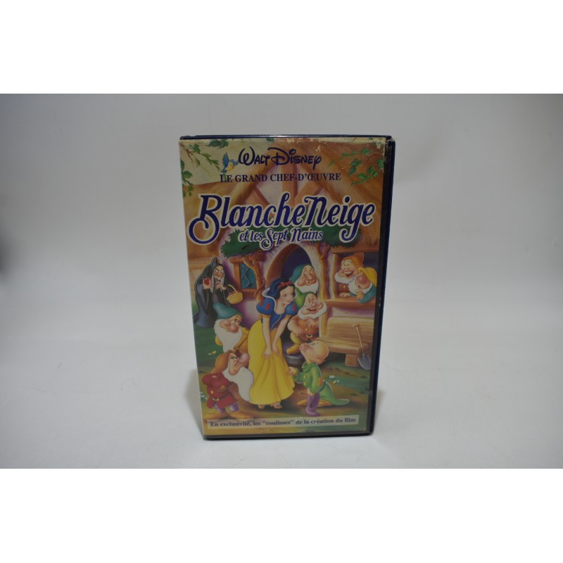 Blanche Neige et les septs nains Walt Disney Cassette k7 vidéo vhs film dessins animés
