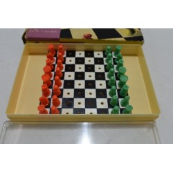 Jeu D'Echecs de voyage vintage jeux de société plastique coffret échec échiquier plateau coffret