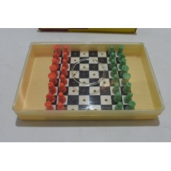 Jeu D'Echecs de voyage vintage jeux de société plastique coffret échec échiquier plateau coffret