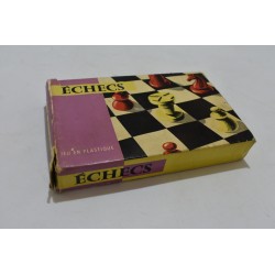 Jeu D'Echecs de voyage vintage jeux de société plastique coffret échec échiquier plateau coffret