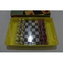 Jeu D'Echecs de voyage vintage jeux de société plastique coffret échec échiquier coffret plateau