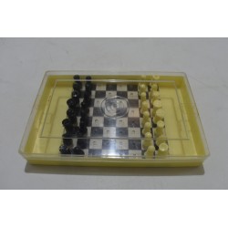 Jeu D'Echecs voyage vintage jeux de société plastique coffret échec échiquier coffret plateau