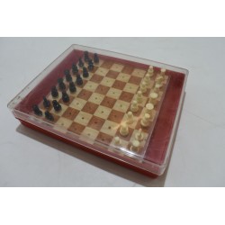 Jeu D'Echecs voyage vintage jeux de société plateau plastique coffret échec échiquier coffret