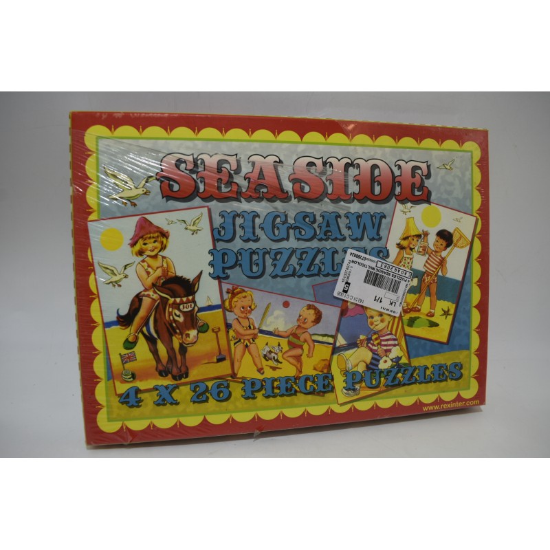 Seaside Neuf Jigsaw Puzzles 4 X 26 piece puzzle Rexinter jeu de société jeux reproduction vintage casse tete