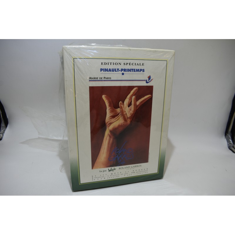 Le Jeu Wizzle Roland Garros Paris 1991 Edition Spéciale Pinault Printemps mairie de paris jeu de société jeux quizz puzzles