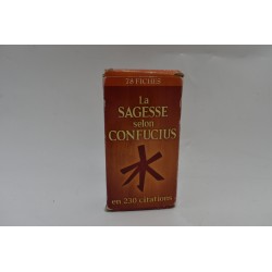 La sagesse selon confucius en 230 citations 78 fiches tarot jeu de cartes editions ESI jeux carte