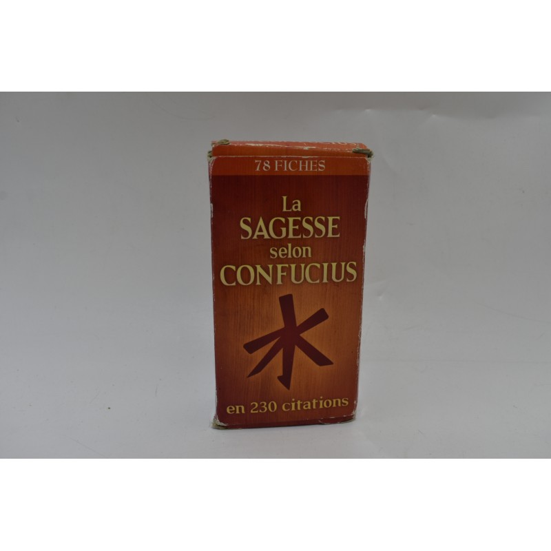 La sagesse selon confucius en 230 citations 78 fiches tarot jeu de cartes editions ESI jeux carte