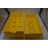 Lego Brique Jaune boite de rangement empilable 50 X 18 X 25  cms coffre a jouet