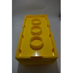 Lego Brique Jaune boite de rangement empilable 50 X 18 X 25  cms coffre a jouet