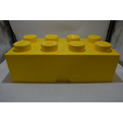 Lego Brique Jaune boite de rangement empilable 50 X 18 X 25  cms coffre a jouet