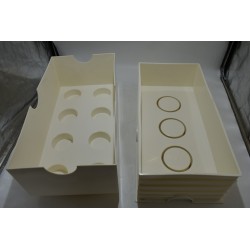 Lego Brique blanche boite de rangement empilable 50 X 18 X 25  cms coffre a jouet blanc