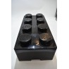 Lego Brique noire boite de rangement empilable 50 X 18 X 25  cms coffre a jouet noir