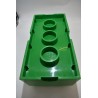 Lego Brique vert boite de rangement empilable 50 X 18 X 25  cms coffre a jouet vert