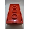 Lego Brique rouge boite de rangement empilable 50 X 18 X 25  cms coffre a jouet