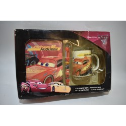 Disney Pixar Cars 3 ensemble de papeterie + tasse en porcelaine calepin stylo verre lightning mcqueen 95